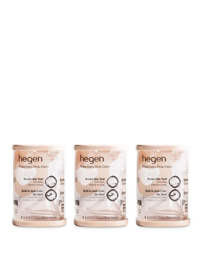 Hegen Xtra Slow Flow 6 Pk Teat 6