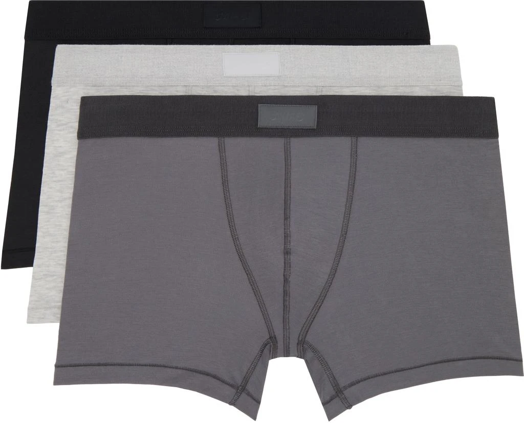 SKIMS Three-Pack Multicolor SKIMS Cotton 3" Boxer Briefs 1