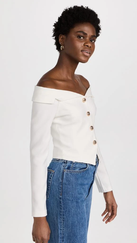 Endless Rose Stretched Off Shoulder Blazer Top 3
