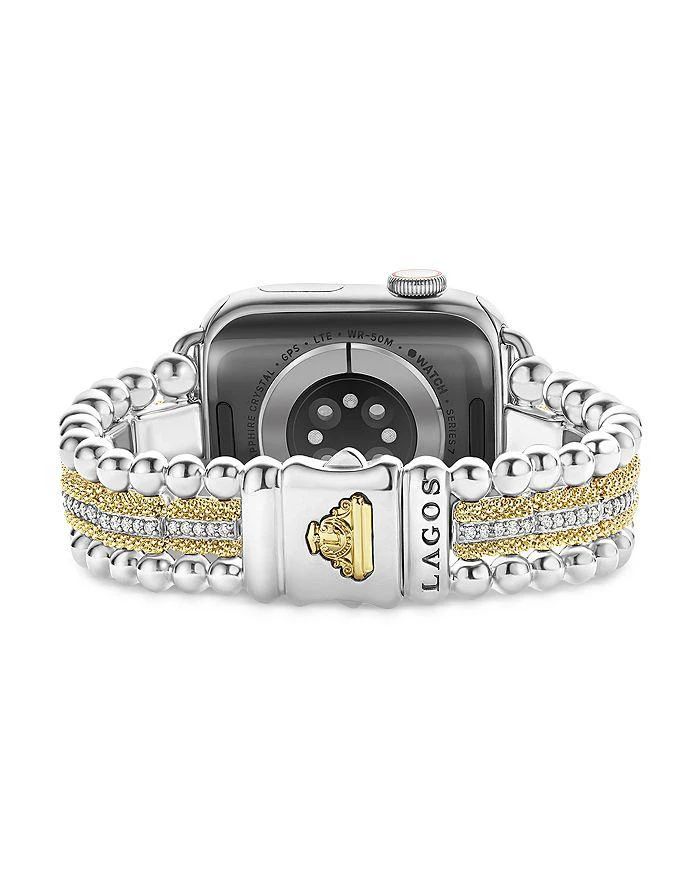 LAGOS Caviar 18K Gold & Diamond Apple Watch® Bracelet - 38mm-45mm 6