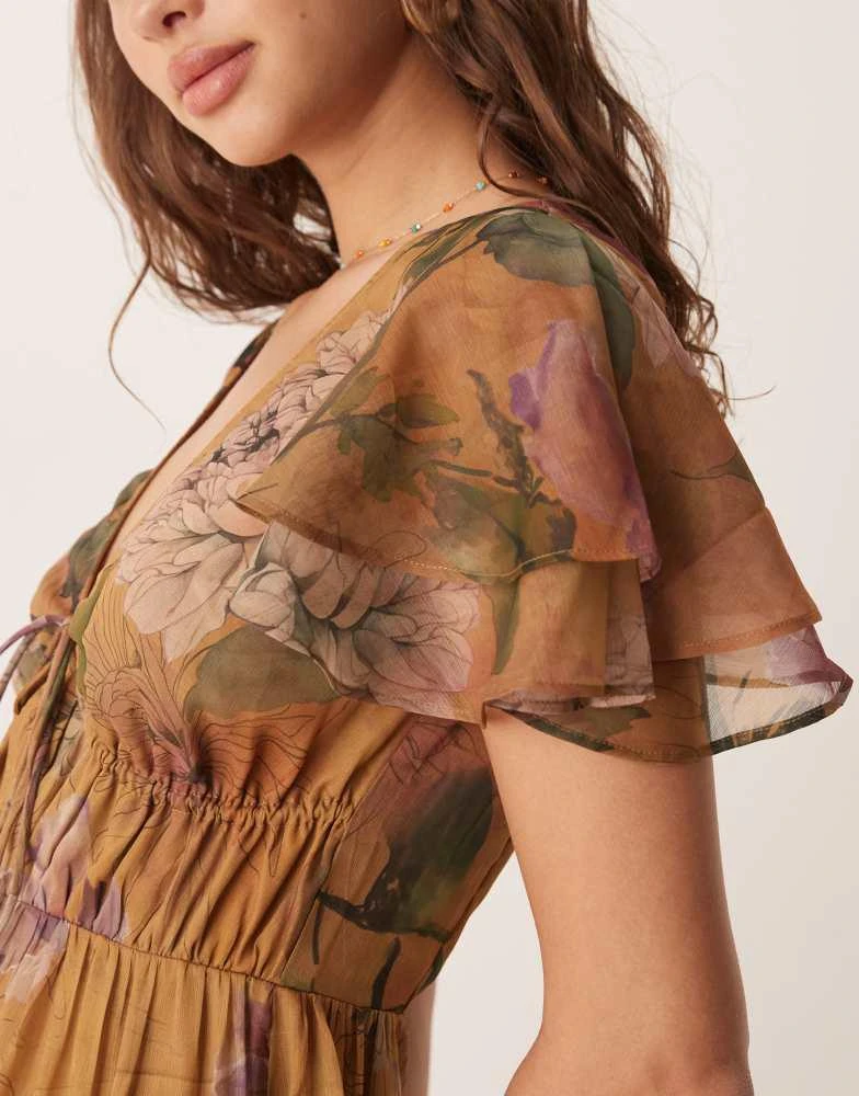 asos cut out maxi dress ASOS DESIGN plunge maxi dress with cut out detail