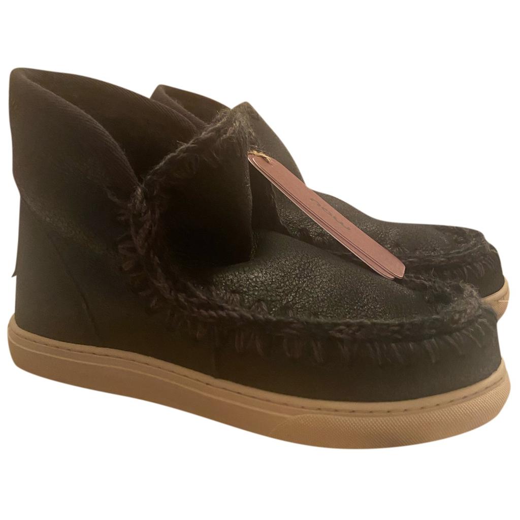 Mou Mou Leather ankle boots