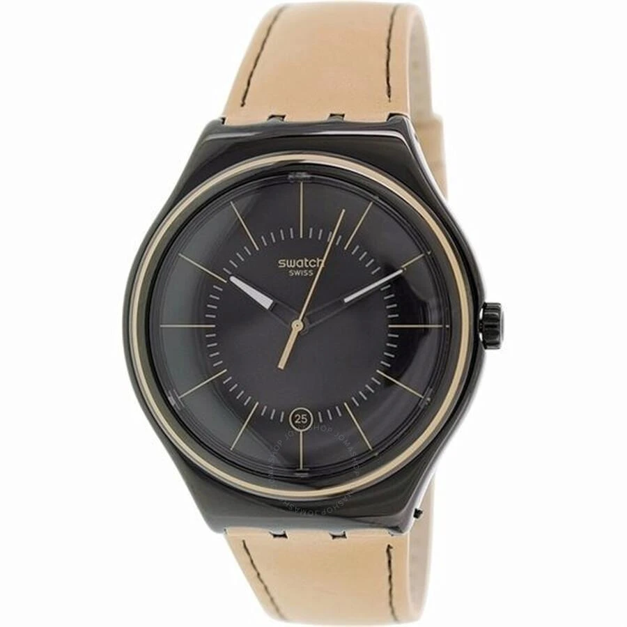 Swatch Sand Storm III Quartz Black Dial Watch YWB400 1