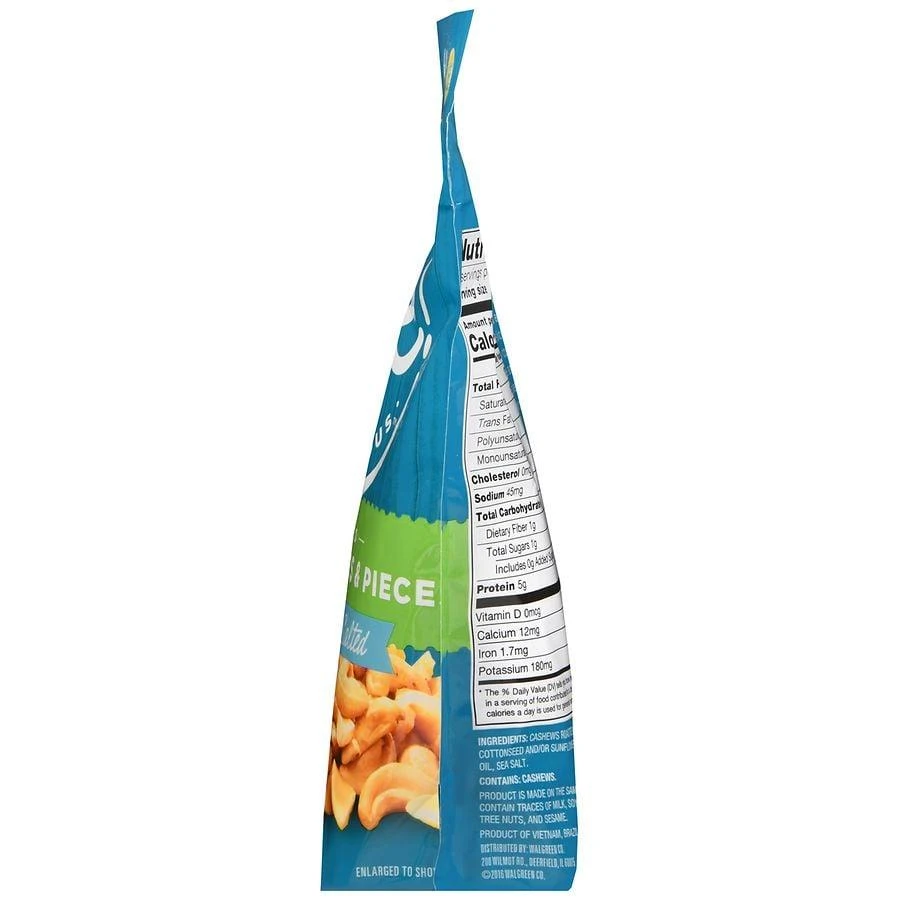 Nice! Roasted Cashew Halves 
Pieces Lightly Sea Salted 7