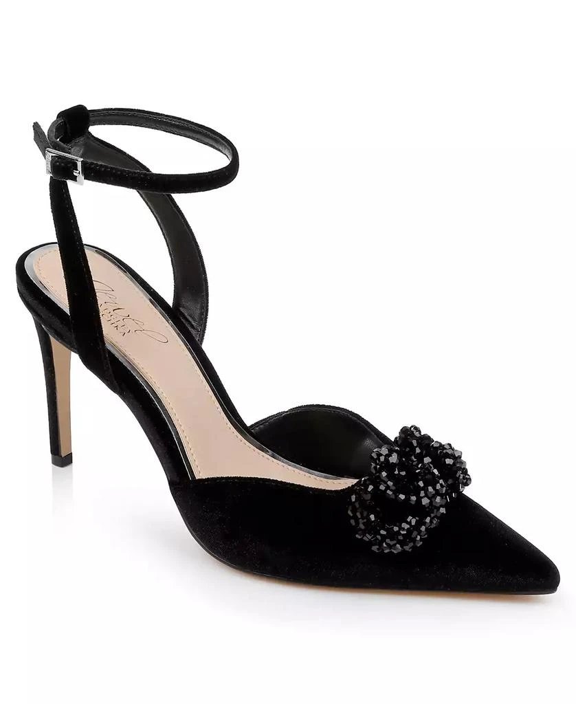 Badgley Mischka Women's Tailynn Ornamented Ankle Strap Pumps 1