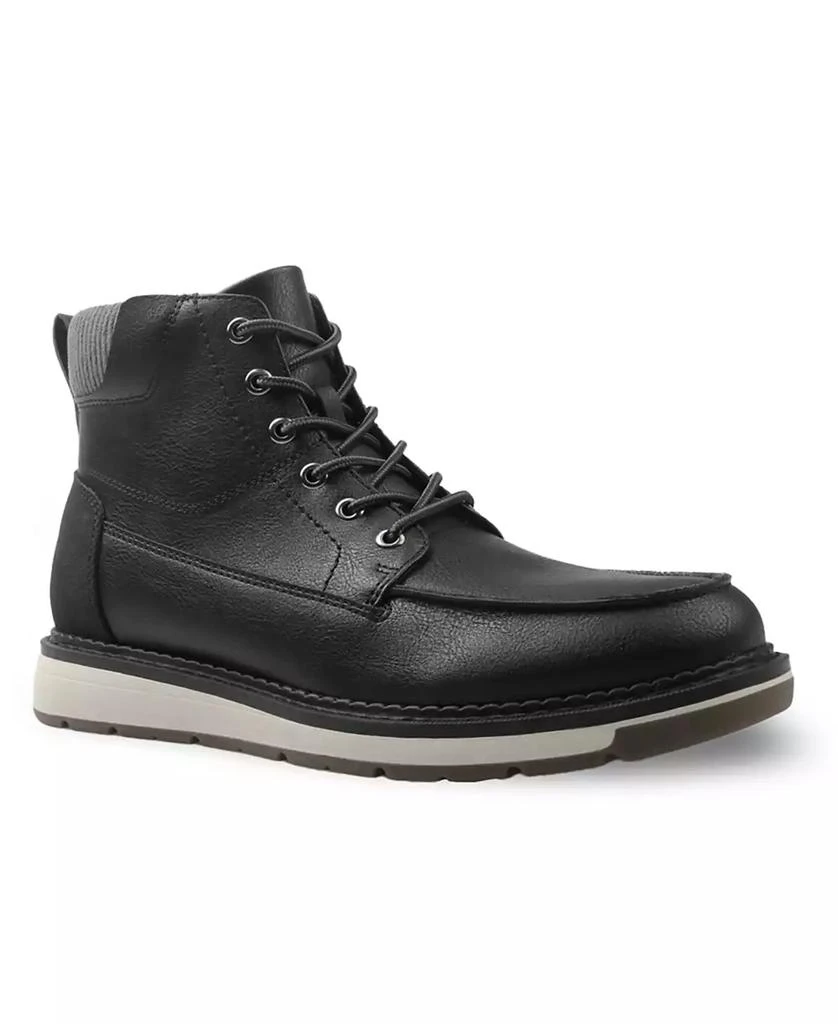 Club Room Westin Lace-Up Boots Men\'s Round Toe Pull Tab Block Heel NWB New Sizes Club Room Men main image 2