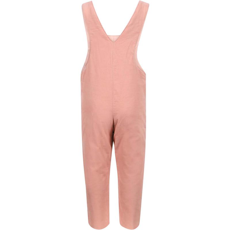 Tartine et Chocolat Corduroy long dungaree in pink