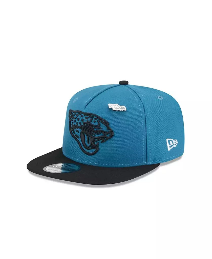 New Era Men's Teal Jacksonville Jaguars 2024 Inspire Change A-Frame 9FIFTY Snapback Hat 1