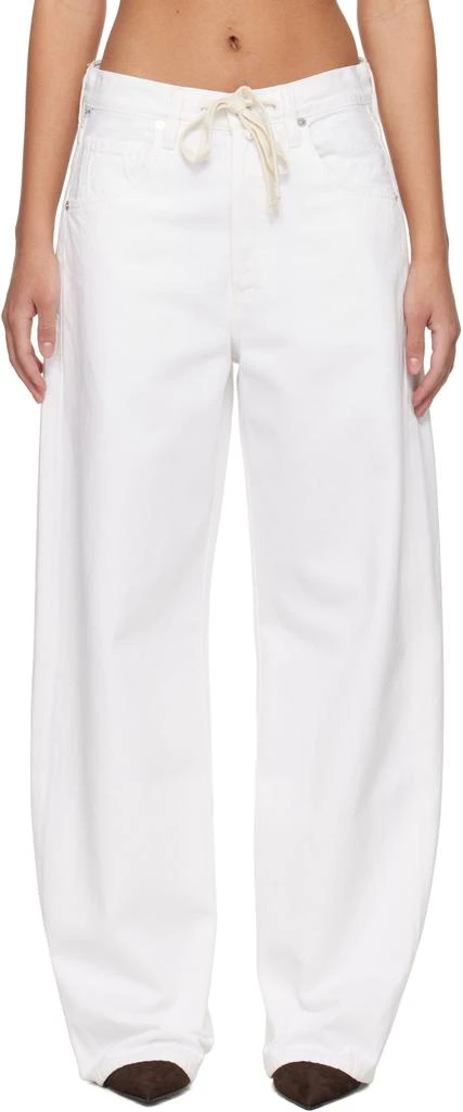 Citizens of Humanity White Brynn Drawstring Jeans 1