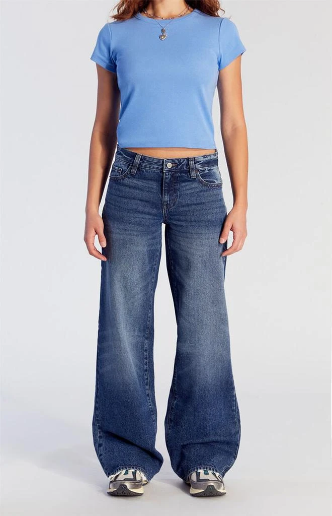 PacSun Casey Low Rise Baggy Jeans Dark Indigo 1