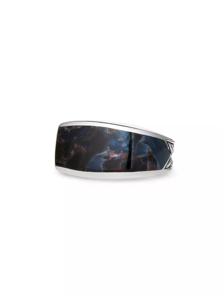 David Yurman Exotic Stone Signet Ring with Pietersite 1