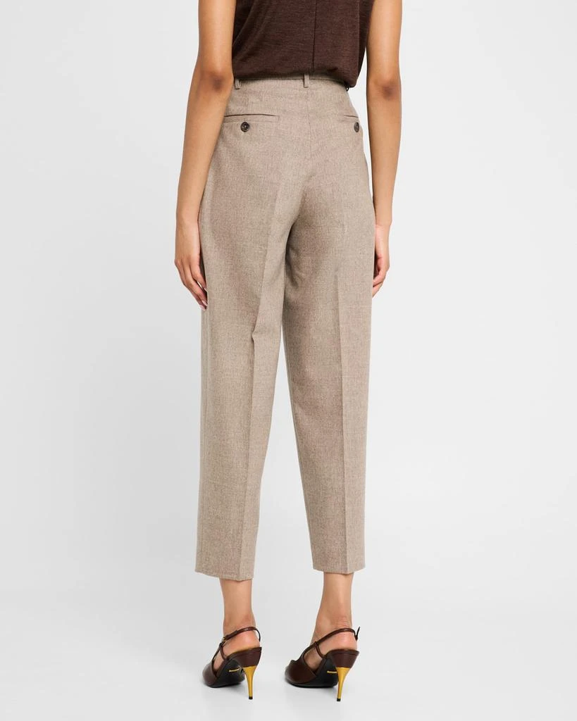 Altuzarra Emmett Double-Pleated Tapered Wool Pants 3