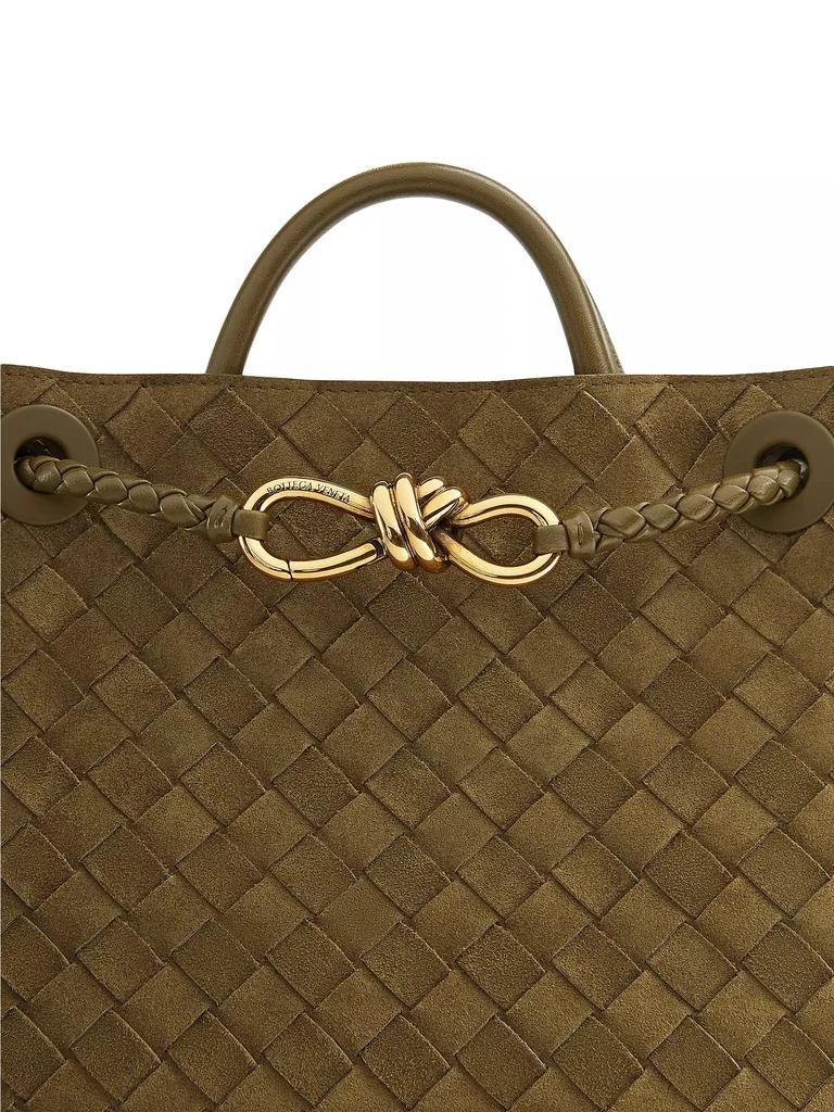 Bottega Veneta Small Andiamo Intrecciato Suede Shoulder Bag 5