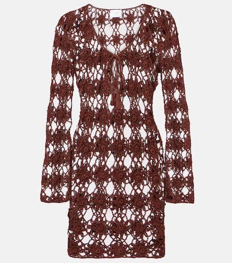 ANNA KOSTUROVA Crochet cotton minidress 1