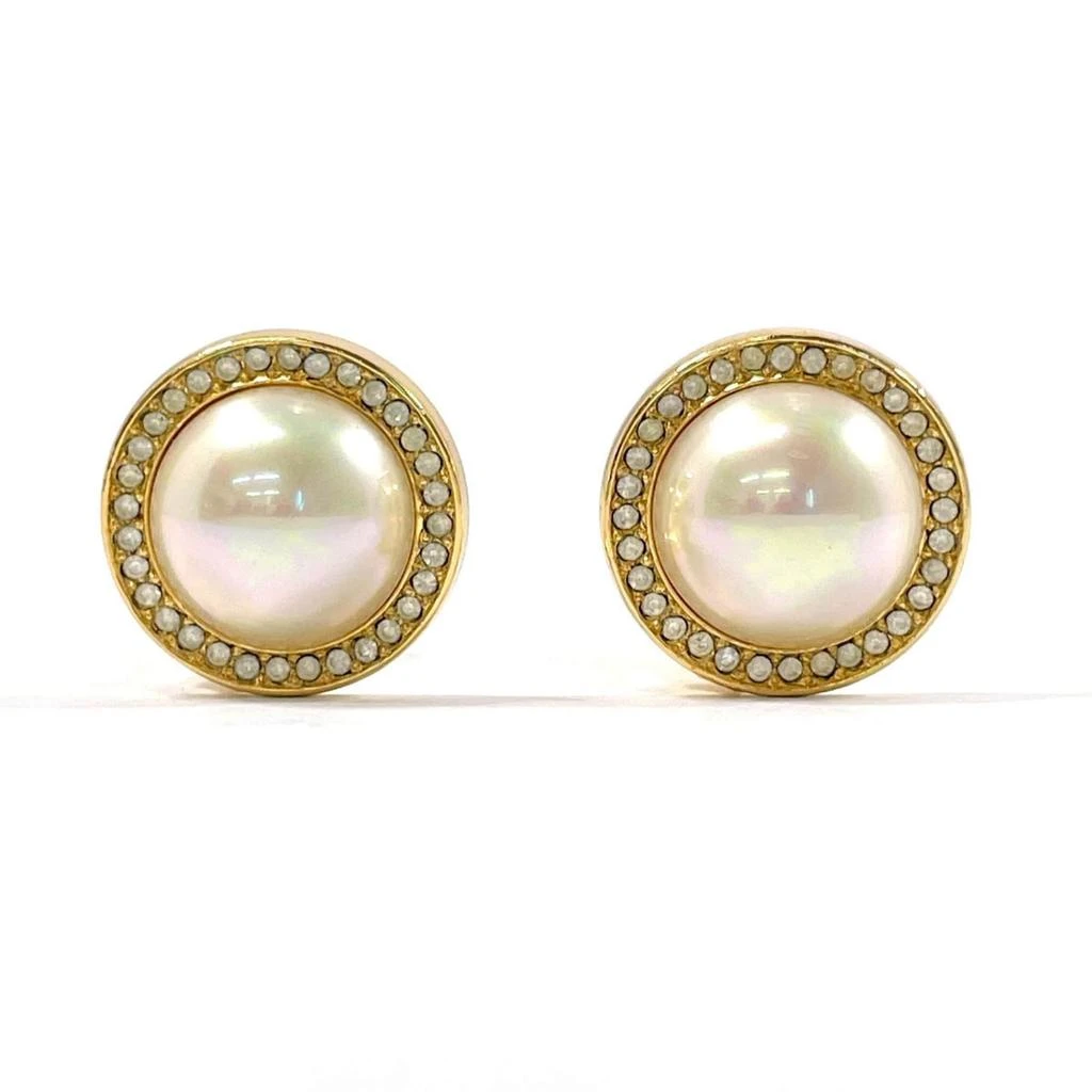 Dior Artificial ivory Metal Clip Earrings (Pre-Owned)