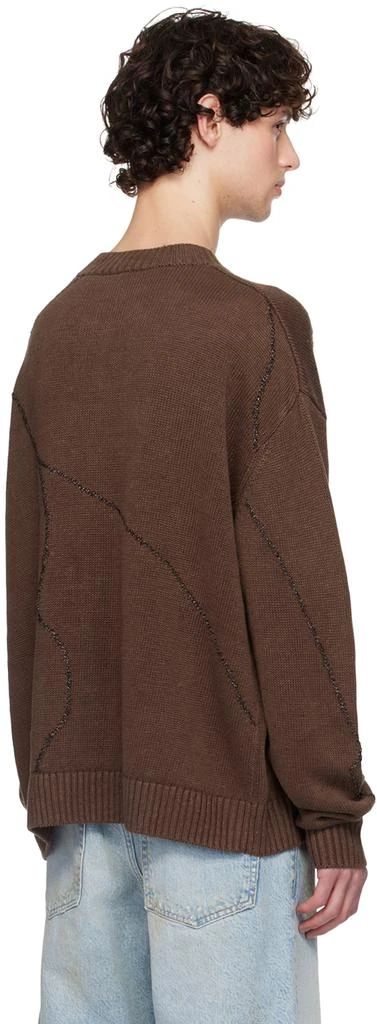 HOPE Brown Cracked Sweater 3
