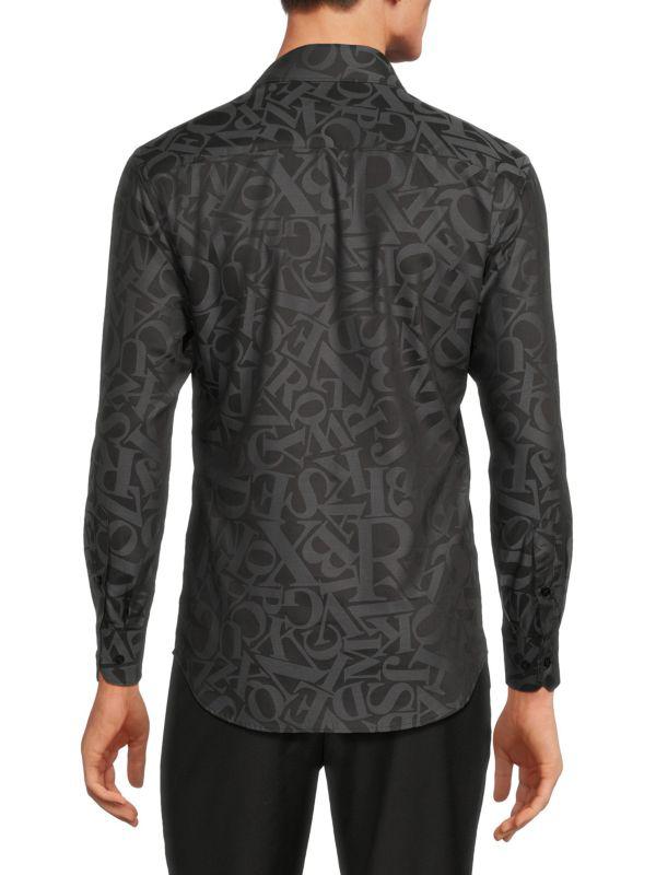 Bertigo Alphabet Button Down Shirt