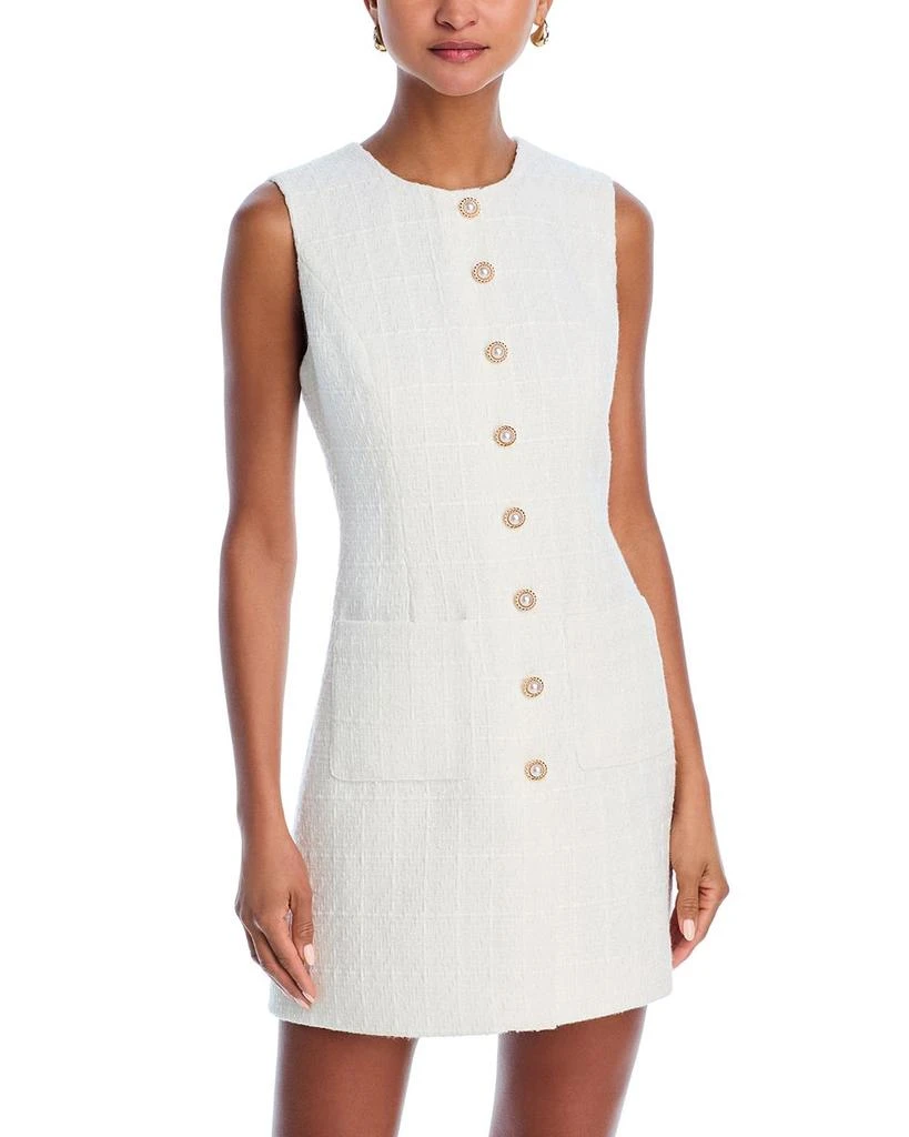 AQUA Tweed Mini Sheath Dress - Exclusive 1