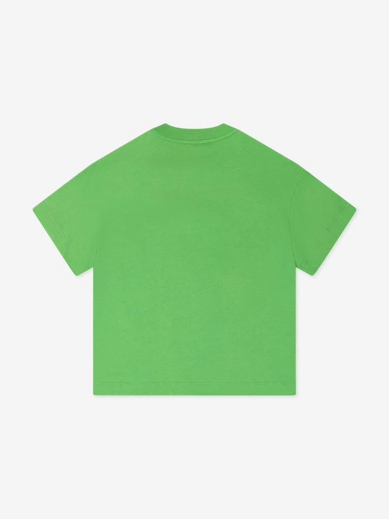 Fendi Kids Fendi Kids Logo T-Shirt in Green 2