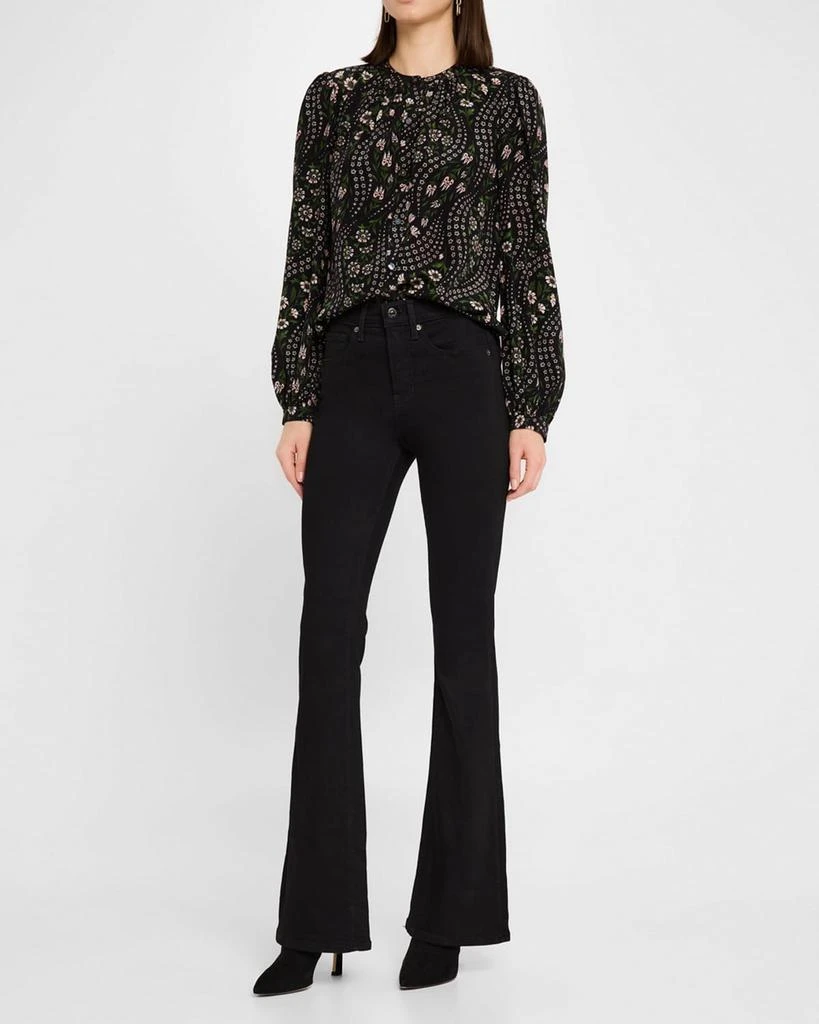 VERONICA BEARD Beverly High-Rise Skinny Flare Jeans 4