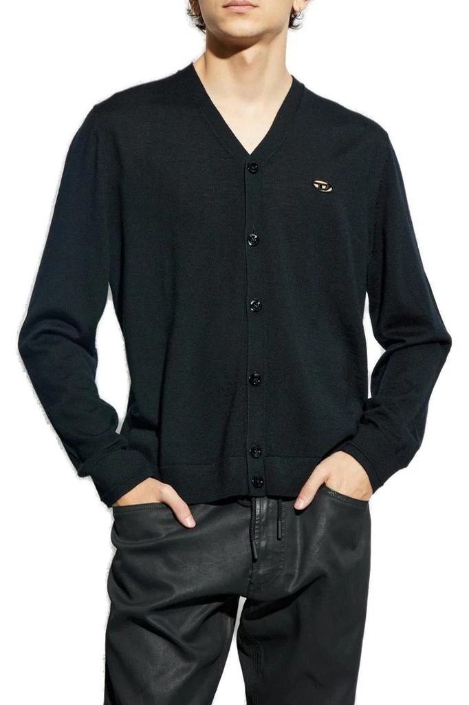Diesel Diesel K Volto Logo Embroidered Cardigan 2