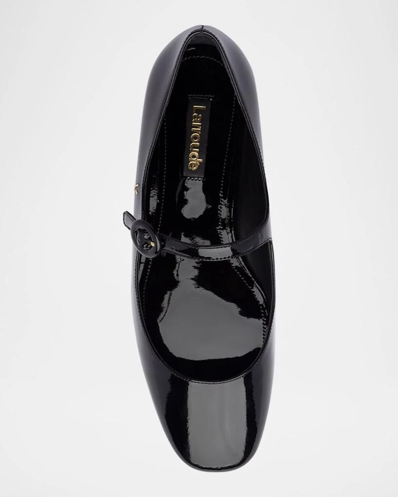 Larroude Blair Patent Mary Jane Ballerina Flats 3