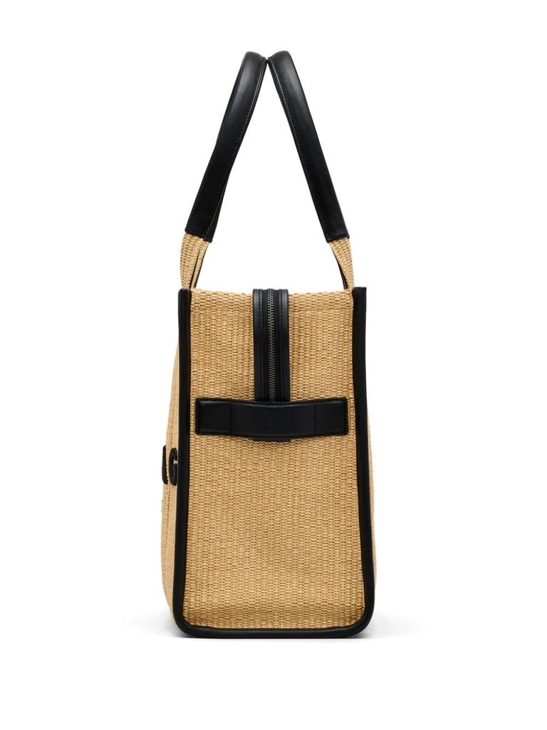 Marc Jacobs TOTE THE LARGE NATURAL RAFFIA LETTERS BLACK 4