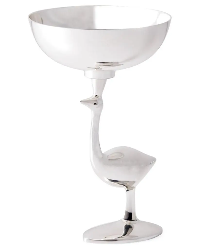 Jonathan Adler Silver Plated Candle Holder