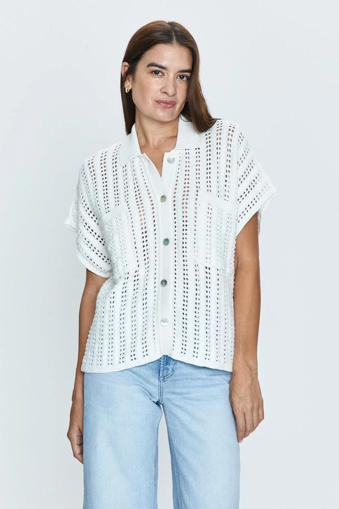 Pistola Denim Lola Crochet Shirt - Ecru 1