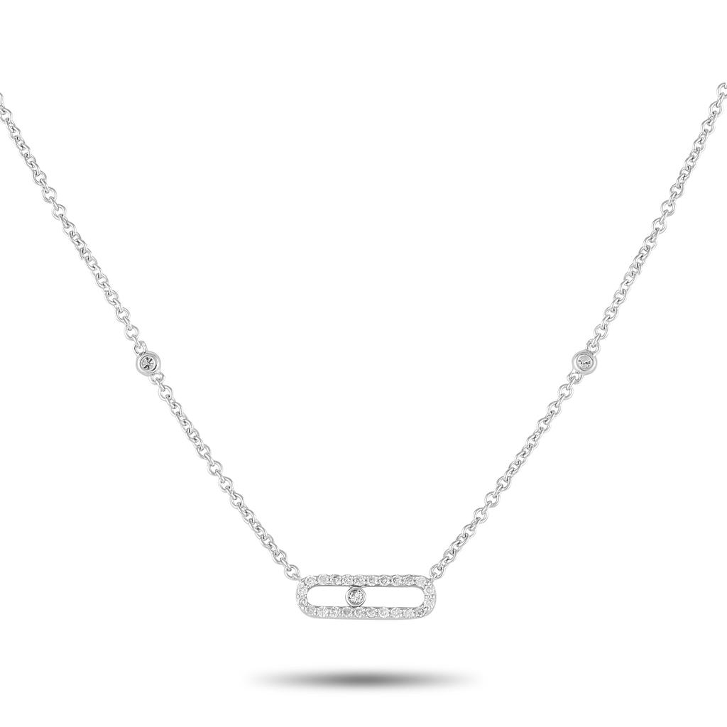 LB Exclusive 14K White Gold 0.25ct Diamond Necklace PN15865-W