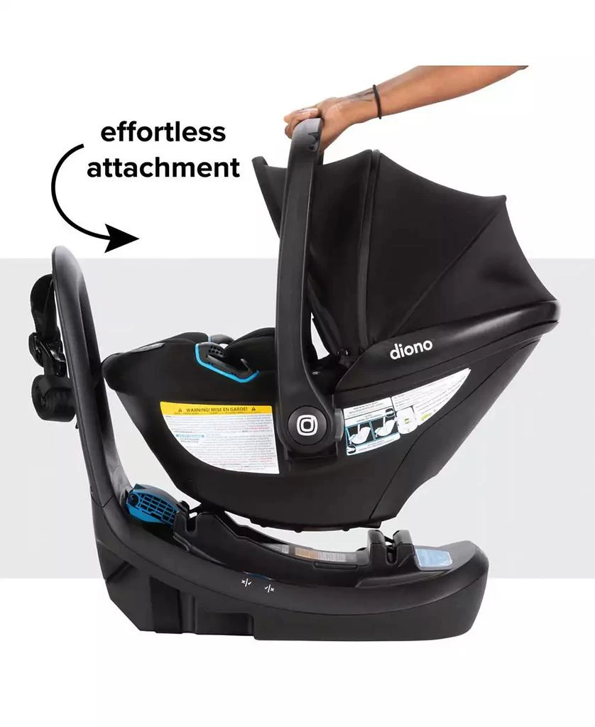 Diono LiteClik30 RXT SafePlus Infant Car Seat and Base, Pink Cotton Candy, Latch 9