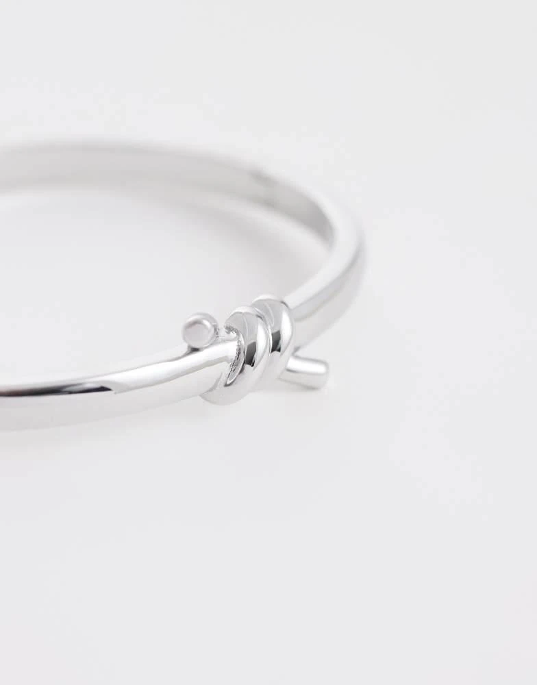Abbott Lyon Abbott Lyon twisted knot bangle in silver 2