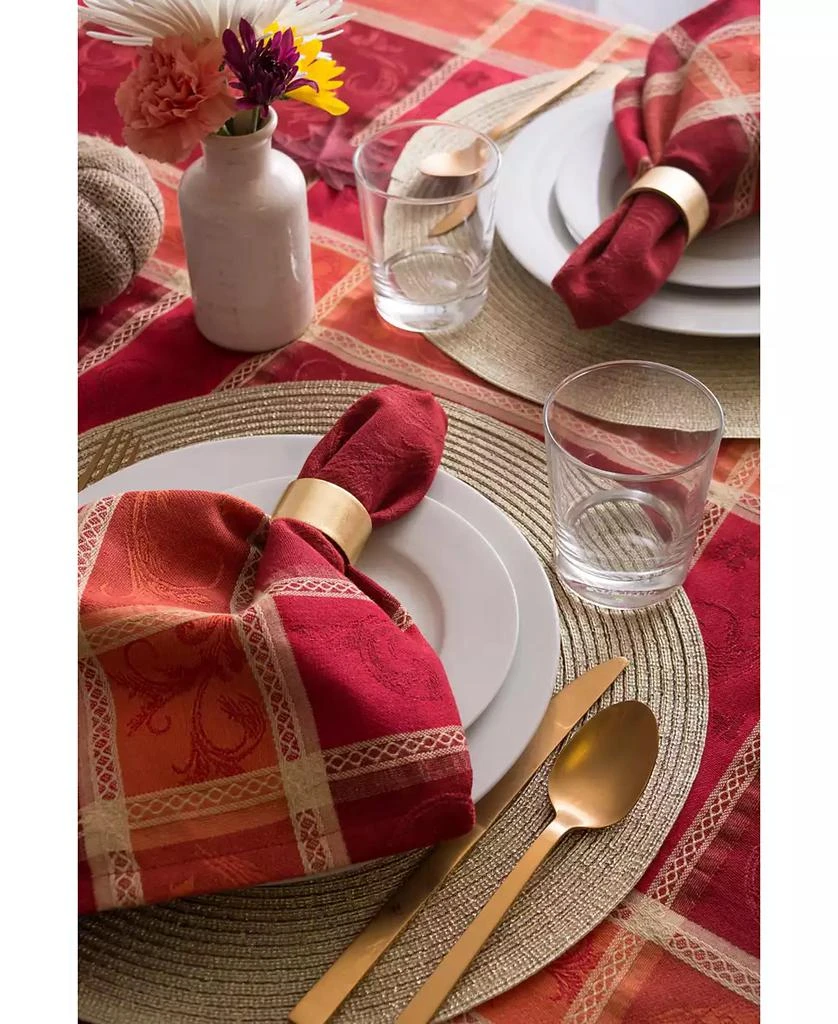 Design Imports Harvest Wheat Jacquard Tablecloth 3