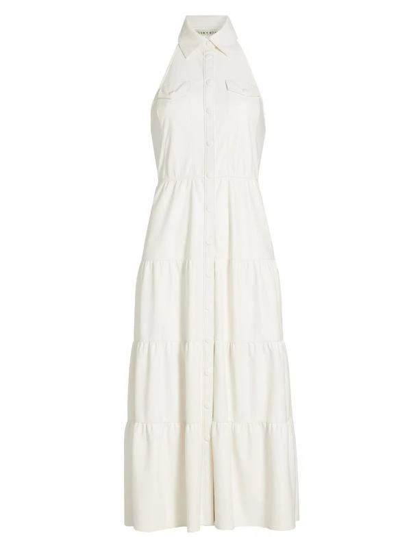 light pink dress with gloves Donatella Barely Pink Long Dress With Antonia Gloves – Maison Safiyaa USA main image 1