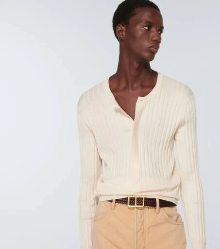 Tom Ford Silk-blend Henley sweater 5