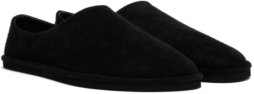 AURALEE Black Suede Slippers 4