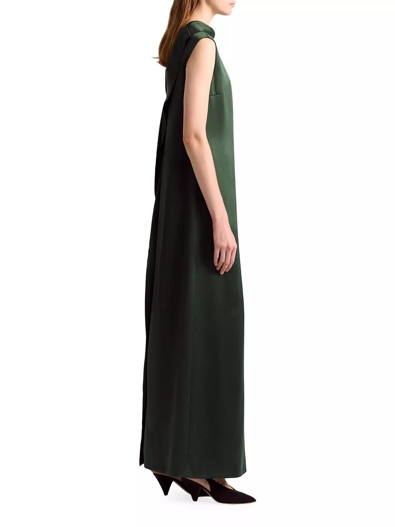 Altuzarra Sethie Silk Ruffle-Back Gown