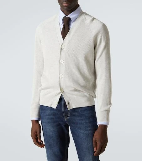 Brunello Cucinelli Knitted cotton cardigan 3