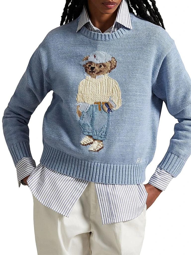 Ralph Lauren Polo Bear Cotton-Knit Crewneck Sweater 3