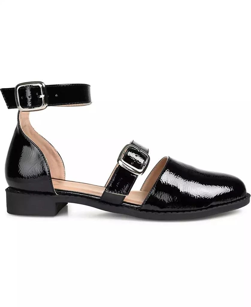 Journee Collection Women's Constance Double Buckle Flats 2