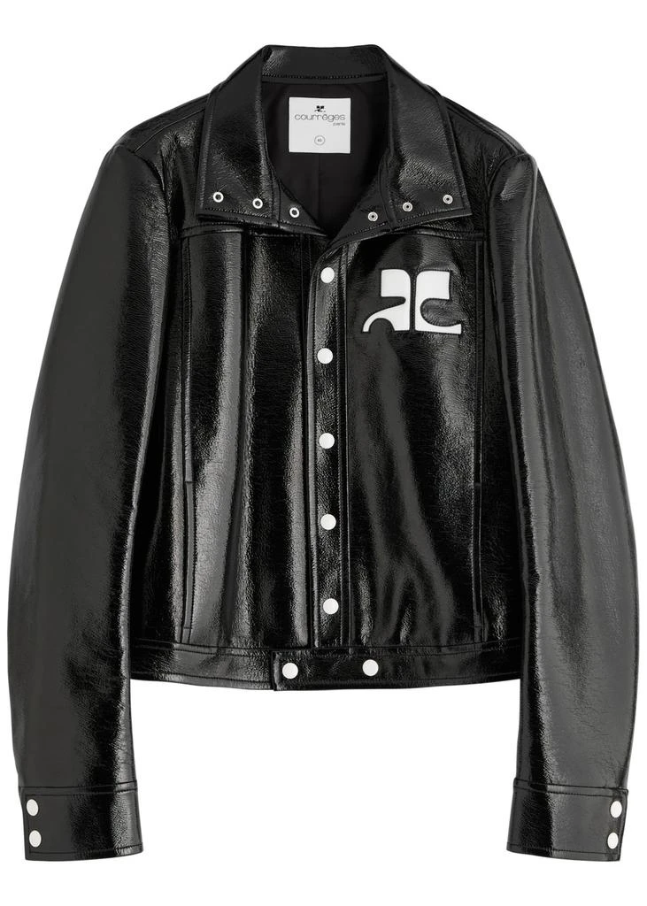 Courrèges Boxy crinkled vinyl jacket 1