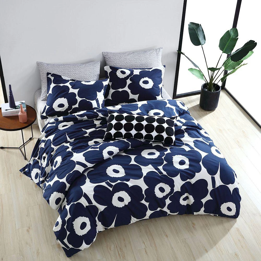 marimekko Unikko Blue Comforter Set, Full/Queen 3