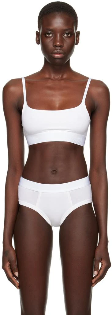 CDLP White Scoop Bralette 1
