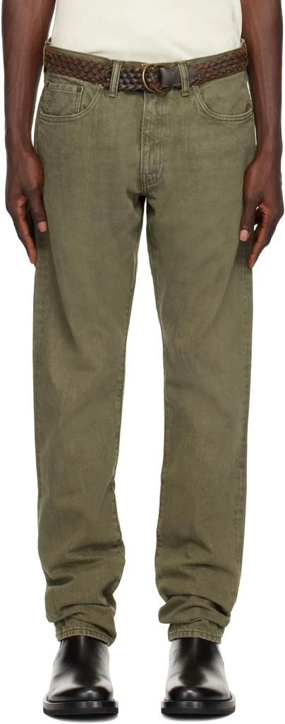 RRL Green Slim-Fit Jeans 1