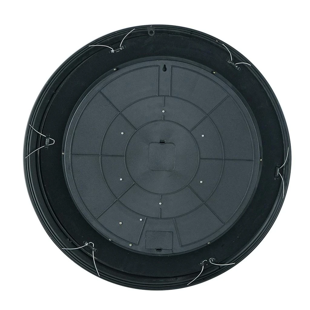 Hivvago Black and Copper Exposed Gears Round Wall Clock 2