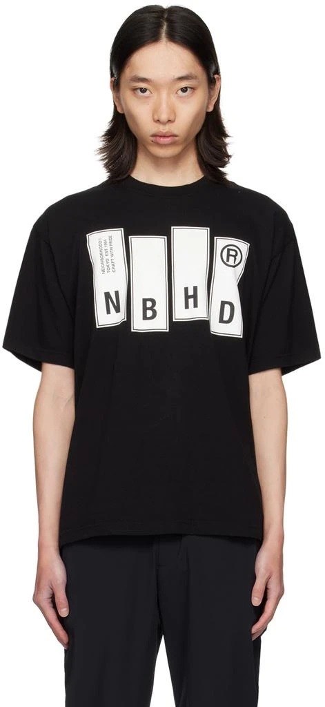 NEIGHBORHOOD Black NH T-Shirt 1