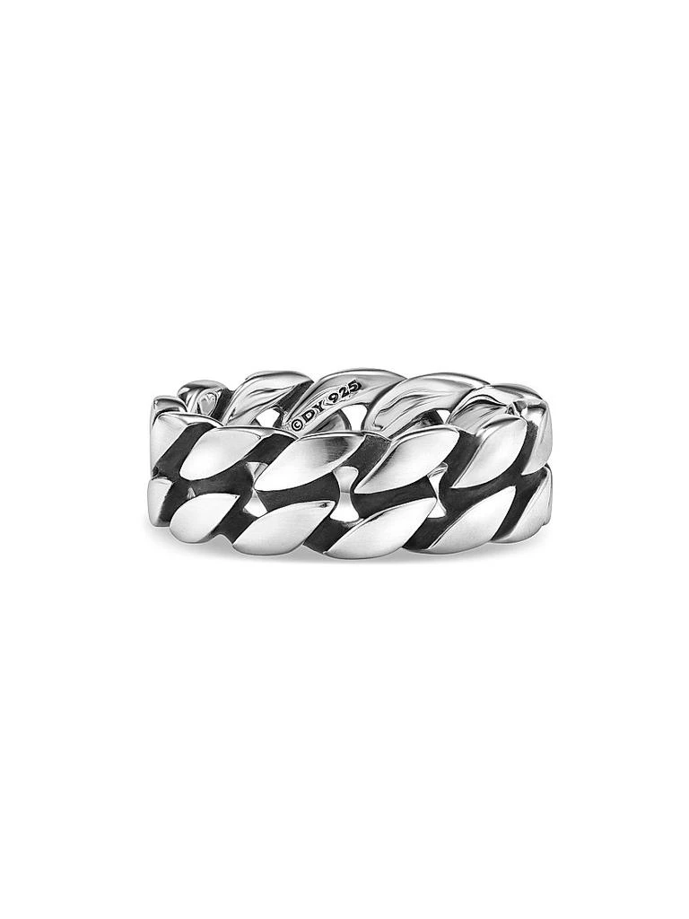 David Yurman Curb Chain Band Ring in Sterling Silver, 8MM