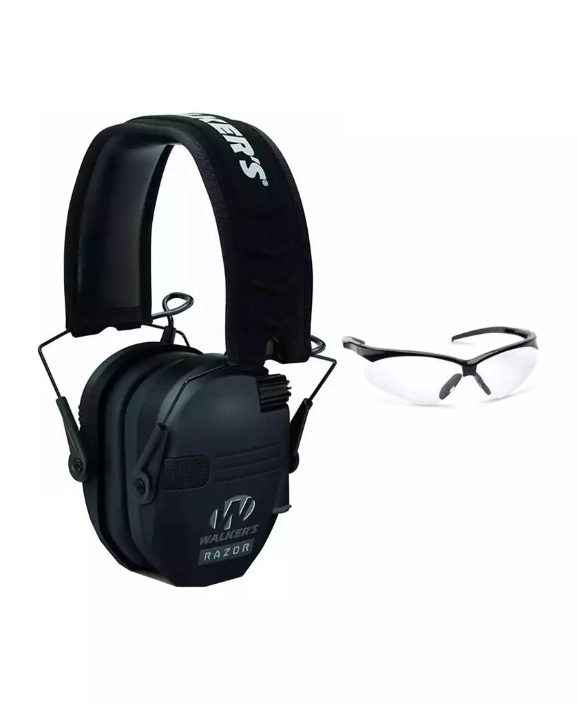 Walkers Walker
s Razor Slim Electronic Shooting Range Earmuff and Glasses Kit 2