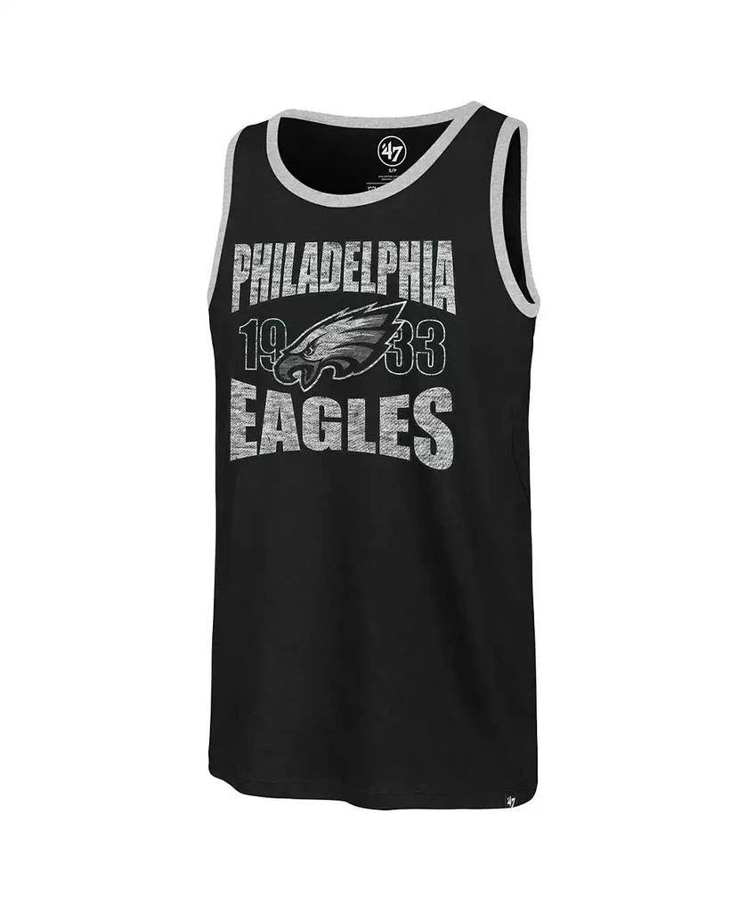 5th & Ocean '47 Brand Men's Black Philadelphia Eagles Upload Franklin Tank Top 3