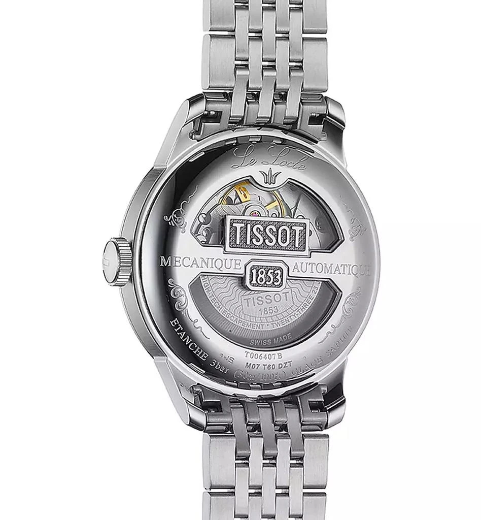 Tissot Men's Swiss T-Classic Le Locle Powermatic 80 Gray Stainless Steel Bracelet Watch 39.3mm 5
